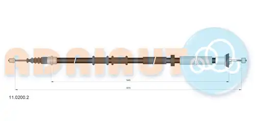 жило за ръчна спирачка ADRIAUTO 11.0200.2