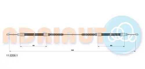 жило за ръчна спирачка ADRIAUTO 11.0208.1