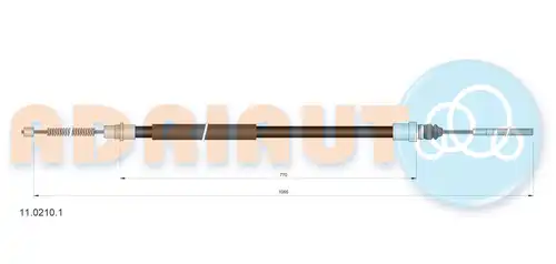 жило за ръчна спирачка ADRIAUTO 11.0210.1