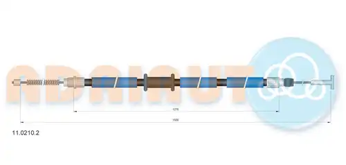 жило за ръчна спирачка ADRIAUTO 11.0210.2