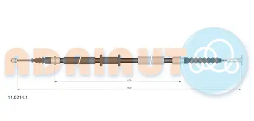 жило за ръчна спирачка ADRIAUTO 11.0214.1