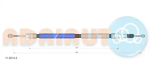 жило за ръчна спирачка ADRIAUTO 11.0214.2