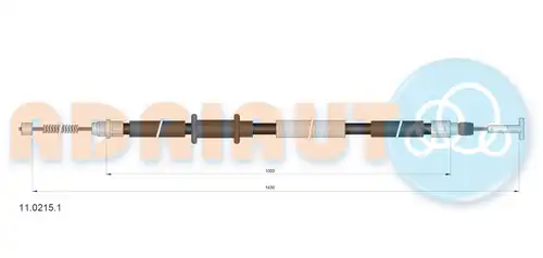 жило за ръчна спирачка ADRIAUTO 11.0215.1
