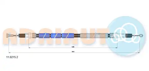 жило за ръчна спирачка ADRIAUTO 11.0215.2