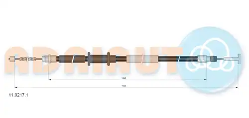 жило за ръчна спирачка ADRIAUTO 11.0217.1