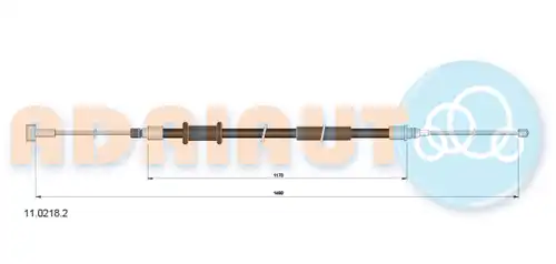 жило за ръчна спирачка ADRIAUTO 11.0218.2