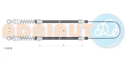 жило за ръчна спирачка ADRIAUTO 11.0219