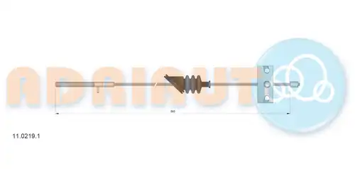 жило за ръчна спирачка ADRIAUTO 11.0219.1