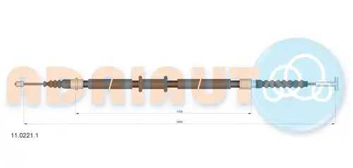 жило за ръчна спирачка ADRIAUTO 11.0221.1