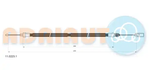 жило за ръчна спирачка ADRIAUTO 11.0223.1