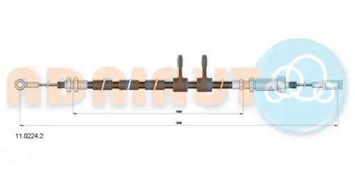 жило за ръчна спирачка ADRIAUTO 11.0224.2