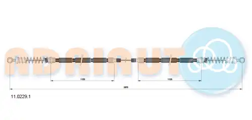 жило за ръчна спирачка ADRIAUTO 11.0229.1