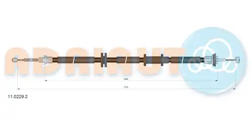 жило за ръчна спирачка ADRIAUTO 11.0229.2