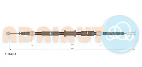 жило за ръчна спирачка ADRIAUTO 11.0232.1