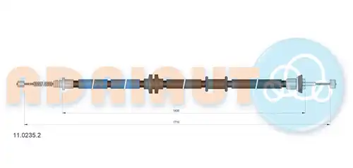 жило за ръчна спирачка ADRIAUTO 11.0235.2
