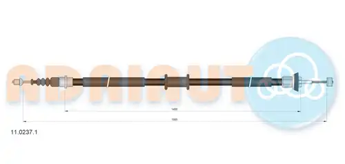 жило за ръчна спирачка ADRIAUTO 11.0237.1