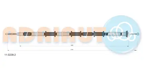 жило за ръчна спирачка ADRIAUTO 11.0239.2