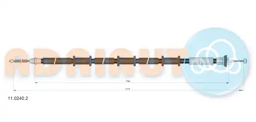 жило за ръчна спирачка ADRIAUTO 11.0240.2
