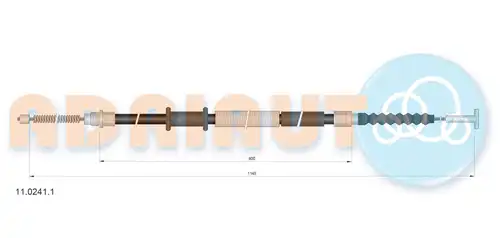 жило за ръчна спирачка ADRIAUTO 11.0241.1