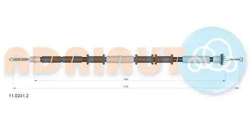 жило за ръчна спирачка ADRIAUTO 11.0241.2