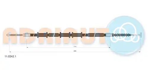 жило за ръчна спирачка ADRIAUTO 11.0242.1