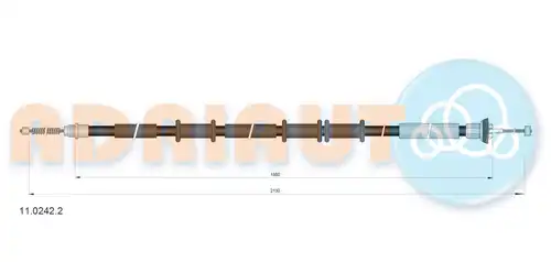 жило за ръчна спирачка ADRIAUTO 11.0242.2