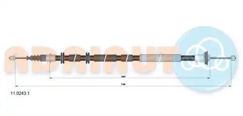 жило за ръчна спирачка ADRIAUTO 11.0243.1
