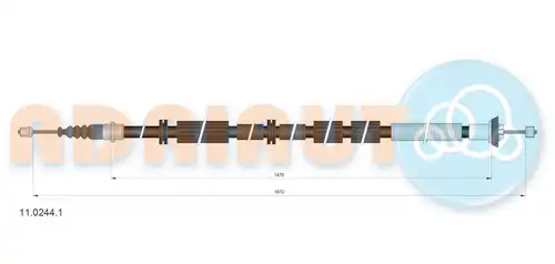 жило за ръчна спирачка ADRIAUTO 11.0244.1