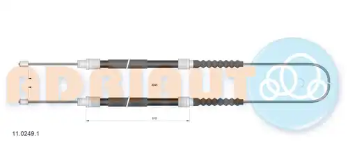 жило за ръчна спирачка ADRIAUTO 11.0249.1