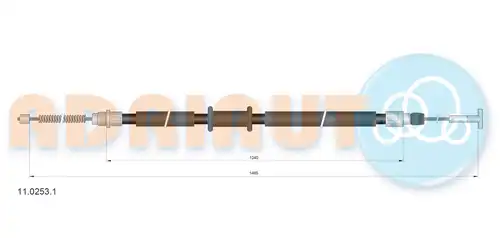 жило за ръчна спирачка ADRIAUTO 11.0253.1
