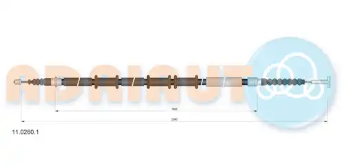 жило за ръчна спирачка ADRIAUTO 11.0260.1