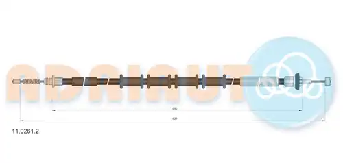 жило за ръчна спирачка ADRIAUTO 11.0261.2