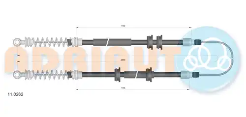 жило за ръчна спирачка ADRIAUTO 11.0262