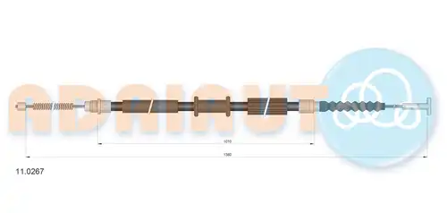 жило за ръчна спирачка ADRIAUTO 11.0267