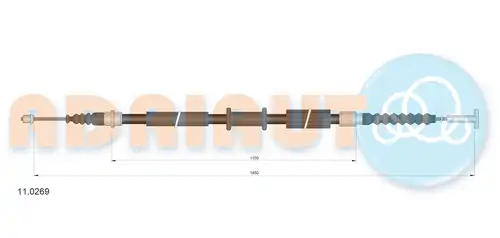 жило за ръчна спирачка ADRIAUTO 11.0269