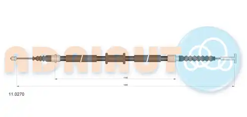 жило за ръчна спирачка ADRIAUTO 11.0270