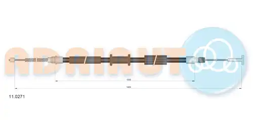 жило за ръчна спирачка ADRIAUTO 11.0271