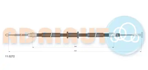 жило за ръчна спирачка ADRIAUTO 11.0272