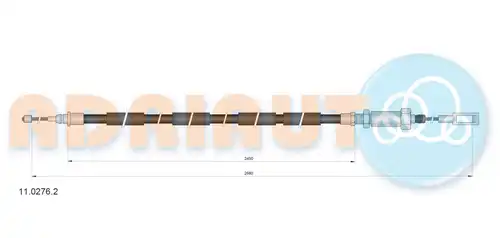 жило за ръчна спирачка ADRIAUTO 11.0276.2