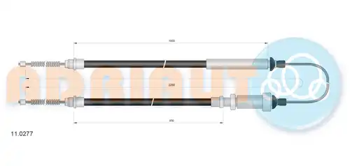 жило за ръчна спирачка ADRIAUTO 11.0277