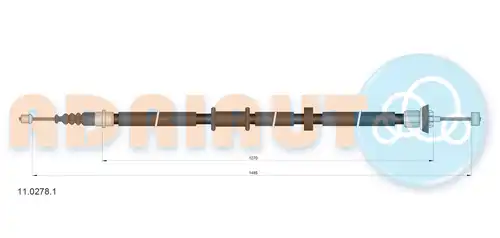 жило за ръчна спирачка ADRIAUTO 11.0278.1