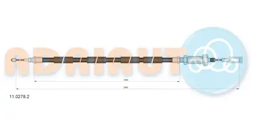 жило за ръчна спирачка ADRIAUTO 11.0278.2