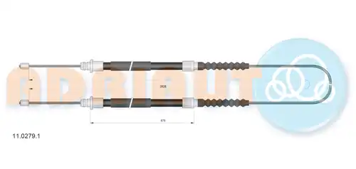 жило за ръчна спирачка ADRIAUTO 11.0279.1