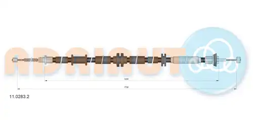жило за ръчна спирачка ADRIAUTO 11.0283.2