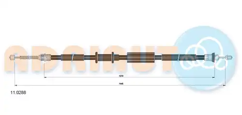 жило за ръчна спирачка ADRIAUTO 11.0288