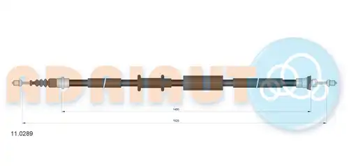 жило за ръчна спирачка ADRIAUTO 11.0289
