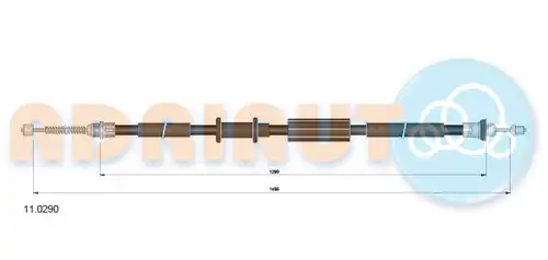 жило за ръчна спирачка ADRIAUTO 11.0290