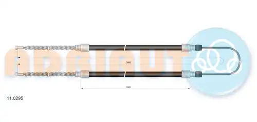 жило за ръчна спирачка ADRIAUTO 11.0295
