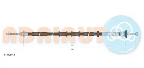 жило за ръчна спирачка ADRIAUTO 11.0297.1