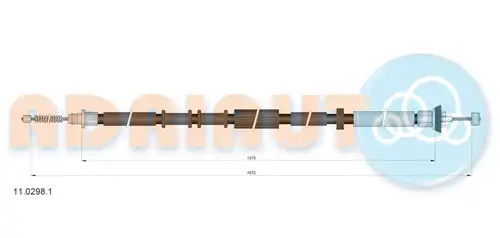 жило за ръчна спирачка ADRIAUTO 11.0298.1